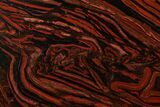Polished Tiger Iron Stromatolite Slab - Billion Years #178776-1